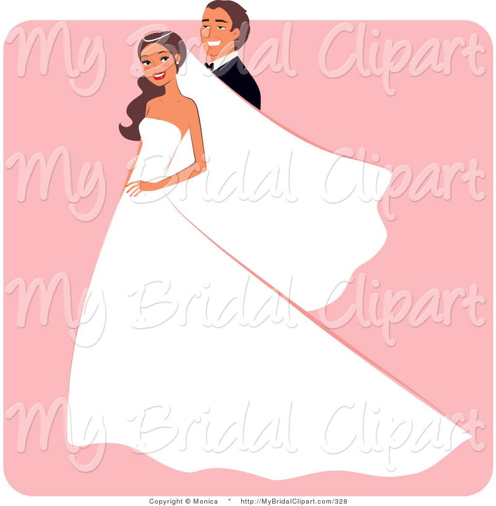 1024x1044 Bridal Clipart Of A Smiling Groom Posing Behind His Bride By