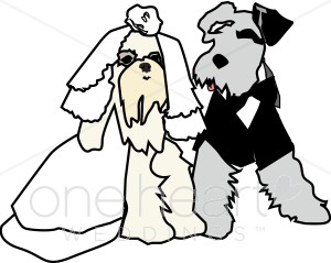 300x239 Dog Bride And Groom Clipart Couples Clipart