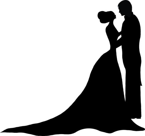 500x472 Best Bride And Groom Silhouette Ideas Wedding