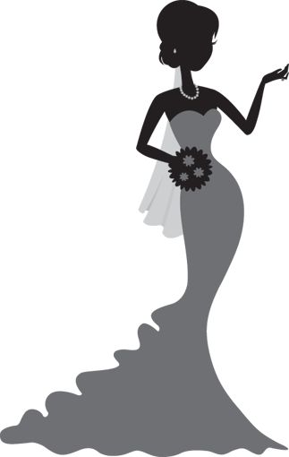 323x510 Bride Silhouette Clip Art Clipart