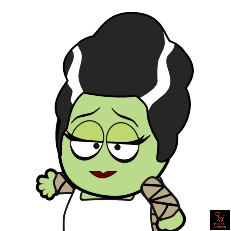 800x800 Bride Of Frankenstein Clipart Face