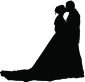 170x164 Clipart Of Bride Bridal Dress Silhouette Abstract K21685524