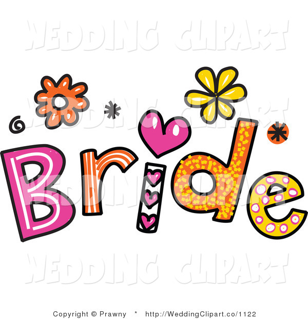600x620 Vector Marriage Clipart Of Bride Text By Prawny
