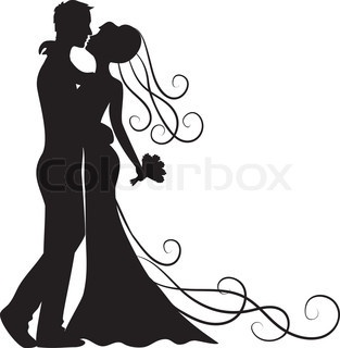 313x320 Bride And Groom Images Clip Art