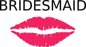 298x162 Bridesmaid Pink Lips Clip Art