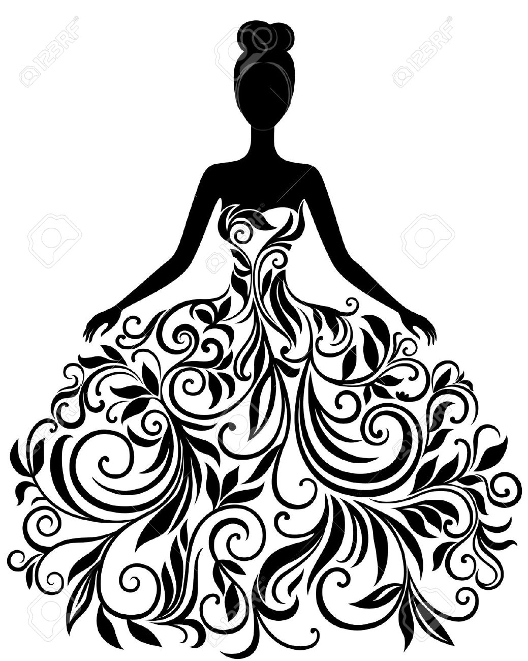 1039x1300 White Dress Clipart Elegant Dress