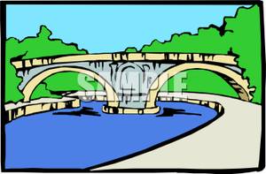 300x197 Art Image A Bridge Over A River