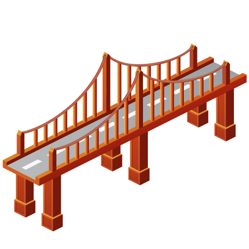 512x512 Bridge Clipart Transparent Stick