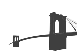 297x195 Brooklyn Bridge Black Clip Art