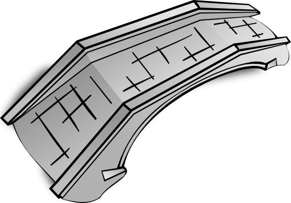 600x419 Stone Bridge Clip Art Free Vector In Open Office Drawing Svg