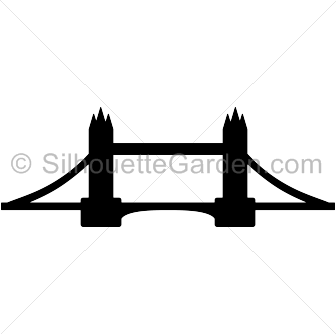 336x334 Tower Bridge Clipart Silhouette