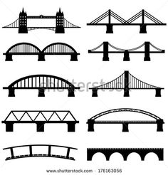 236x246 Bridge Clipart Outline