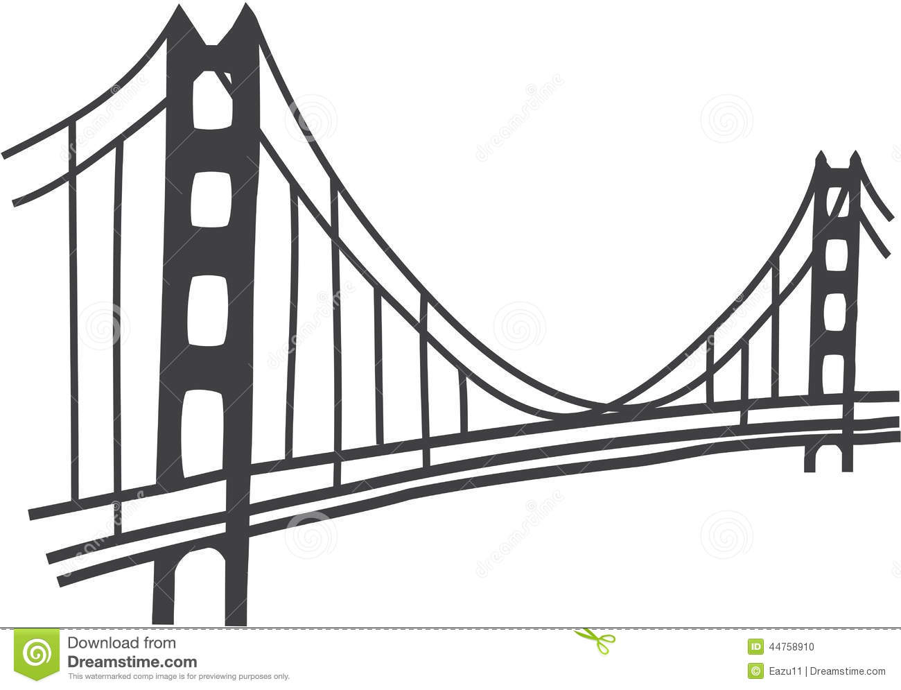 Bridge Outline | Free download on ClipArtMag