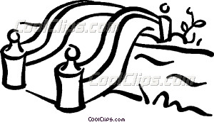 300x172 Bridge Over Water Vector Clip Art