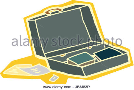 450x304 Cartoon Illustration Of Suitcase Clip Art Stock Photo, Royalty
