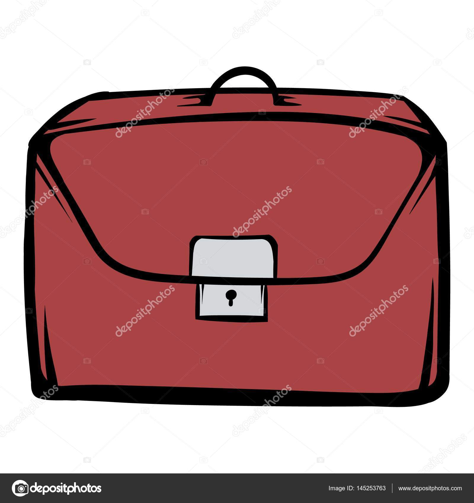 1600x1700 Brown Business Briefcase Icon Cartoon Stock Vector