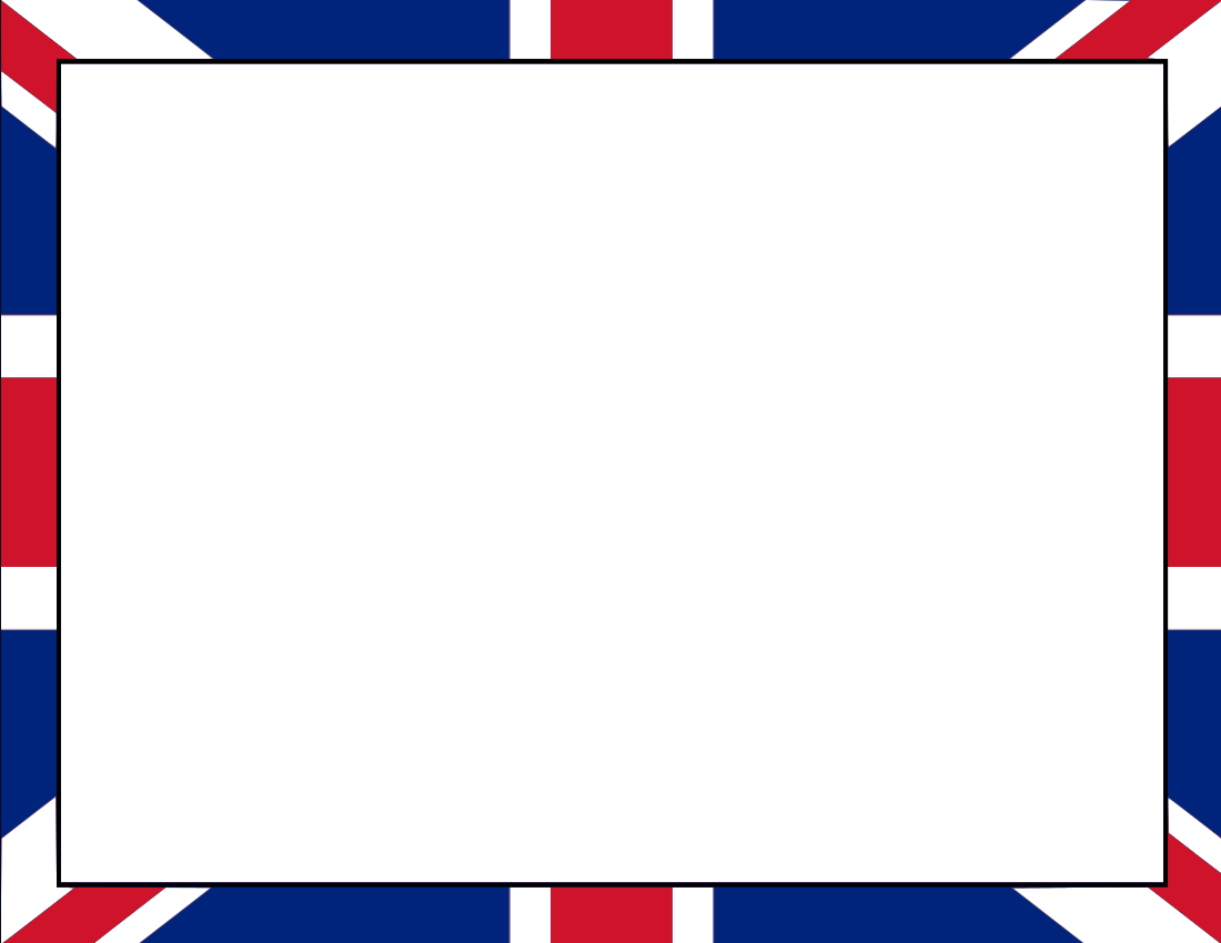 1100x850 British Flag Border Clip Art