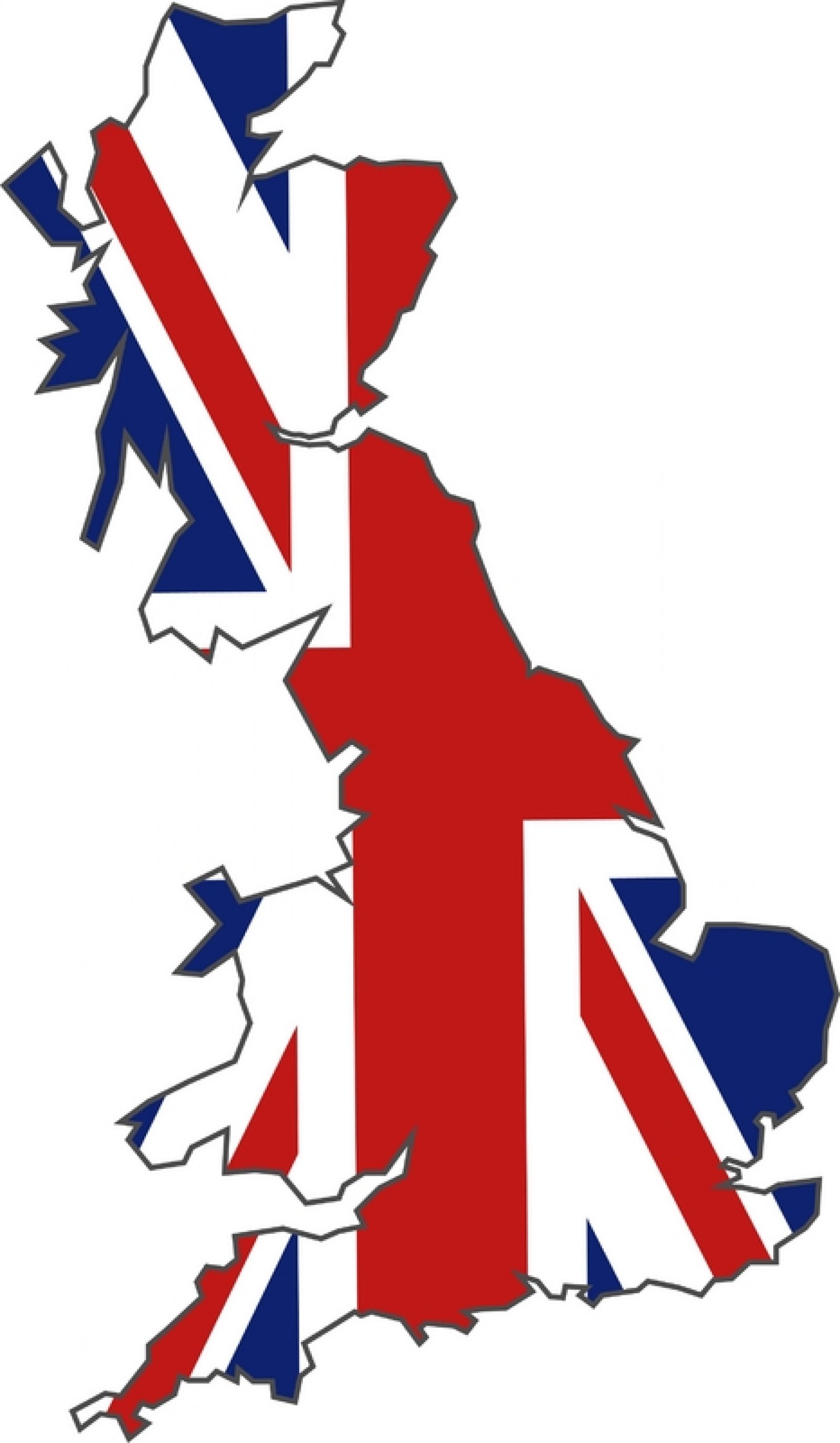 1600x2747 British Flag Clipart United Kingdom