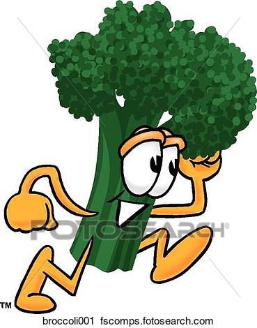 369x470 Clipart Of Broccoli Running Broccoli001