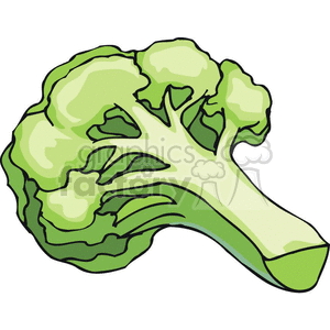 300x300 Royalty Free Broccoli 383161 Vector Clip Art Image