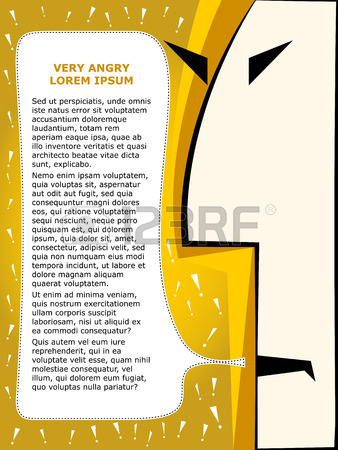 338x450 Corporate Brochure Template. Team Building And Emotions, Angry