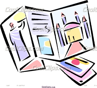 375x340 Travel Brochure Clipart