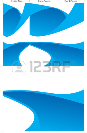 295x450 Trifold Brochure Background Blue Royalty Free Cliparts, Vectors