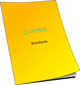 282x298 Brochure Clip Art