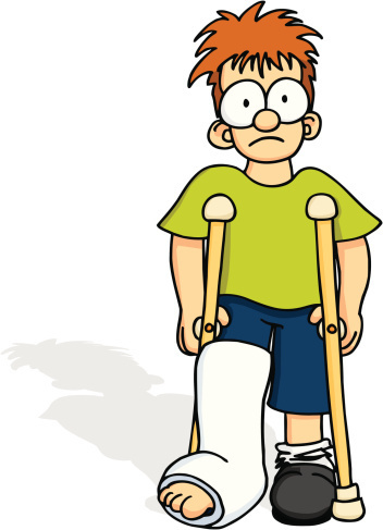 352x487 Broken Foot Clipart