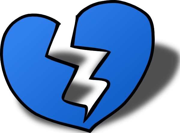 600x444 Broken Heart Clip Art Free Vector In Open Office Drawing Svg