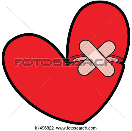 450x447 Heart With Bandaid Clipart