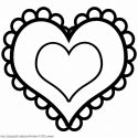 125x125 Best Hd Heart Clipart Black And White Drawing