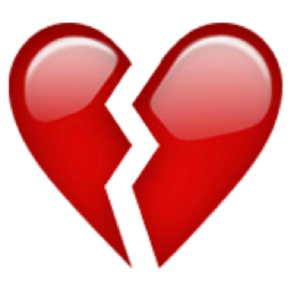 600x600 Red Broken Heart Clipart Image
