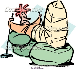 Broken Leg Cartoon Clipart | Free download on ClipArtMag