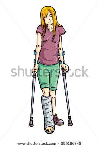 Broken Leg Cartoon Clipart | Free download on ClipArtMag