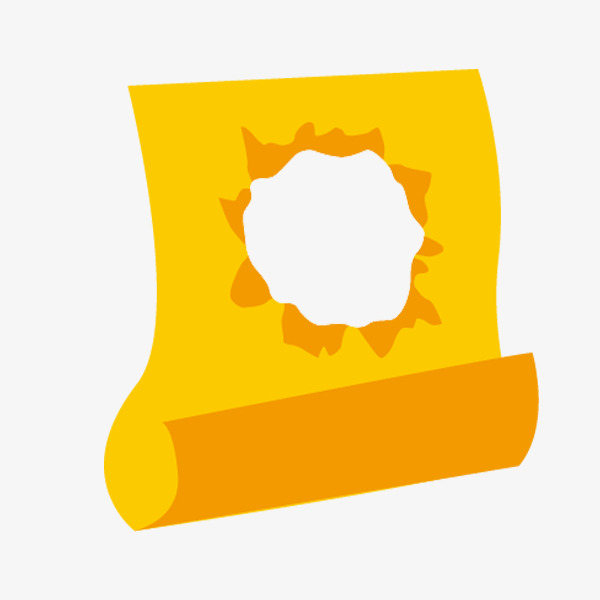 600x600 Broken Paper, Yellow Paper, Cartoon Png Image For Free Download