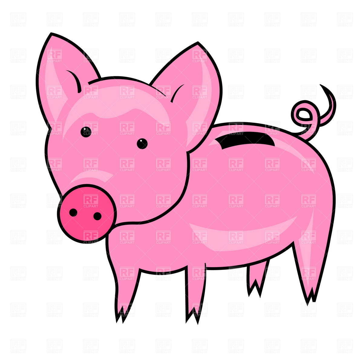 1200x1200 Empty Piggy Bank Clipart