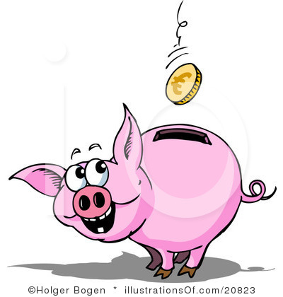 400x420 Free Piggy Bank Clipart
