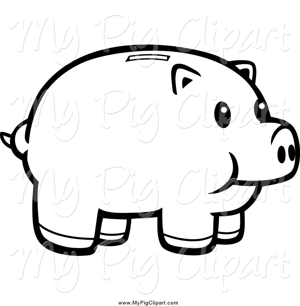 1024x1044 And White Piggy Bank Clipart
