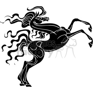 300x300 Royalty Free Bronco Horse Design 383633 Vector Clip Art Image