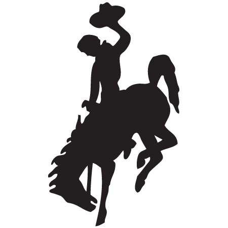 450x450 Wyoming Bucking Horse Clip Art