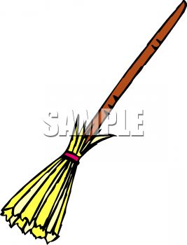 267x350 Royalty Free Clip Art Image Old Fashioned Straw Broom