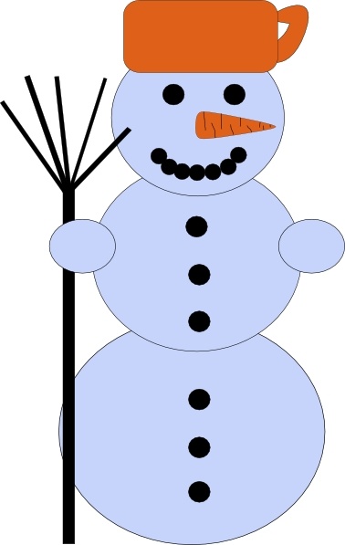 378x597 Snowman With Broom Clip Art Free Vector In Open Office Drawing Svg
