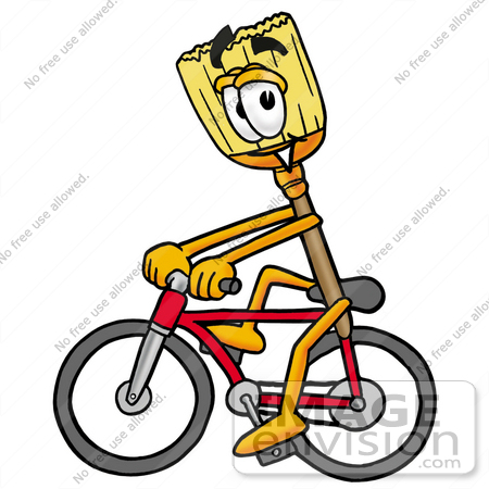 450x450 Cliprt Graphic Of Straw Broom Cartoon Character Riding