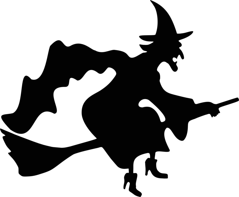 958x788 Public Domain Clip Art Image Witch Silhouette Id