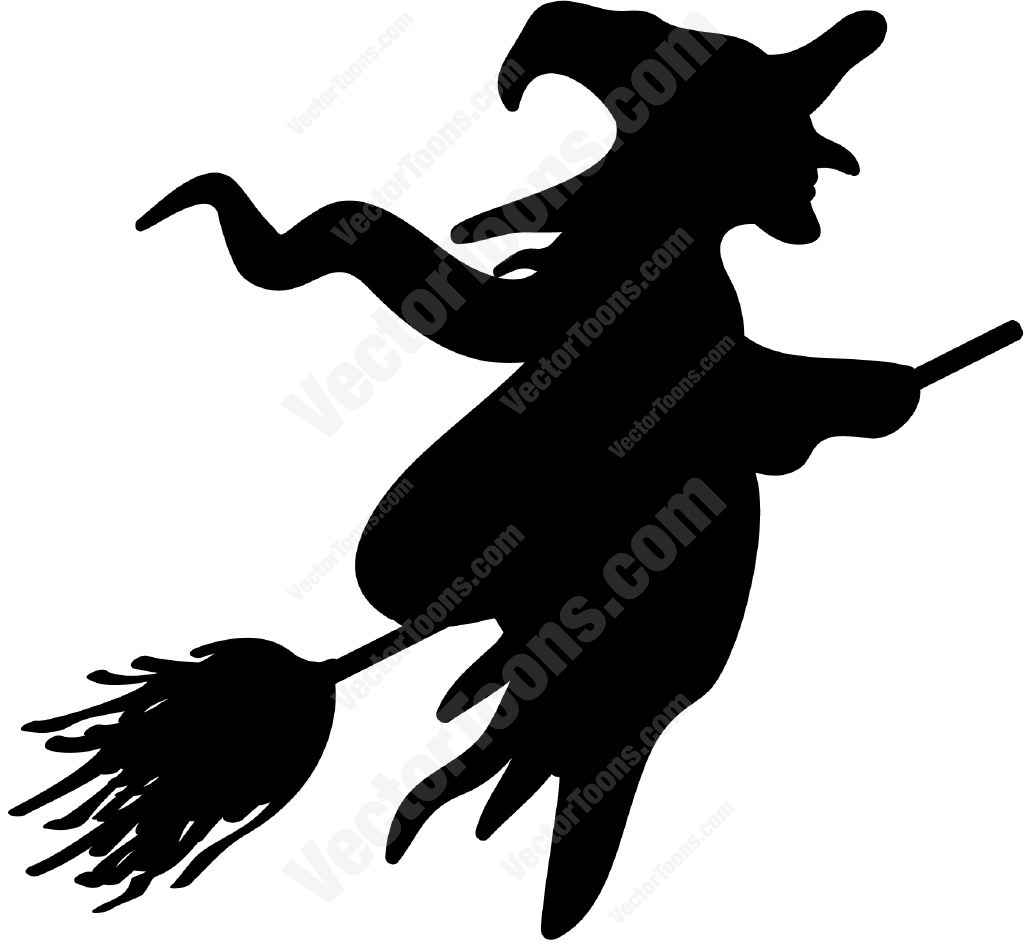 1024x942 Silhouette Of A Witch On A Broom Scary Witch, Scary And Witches