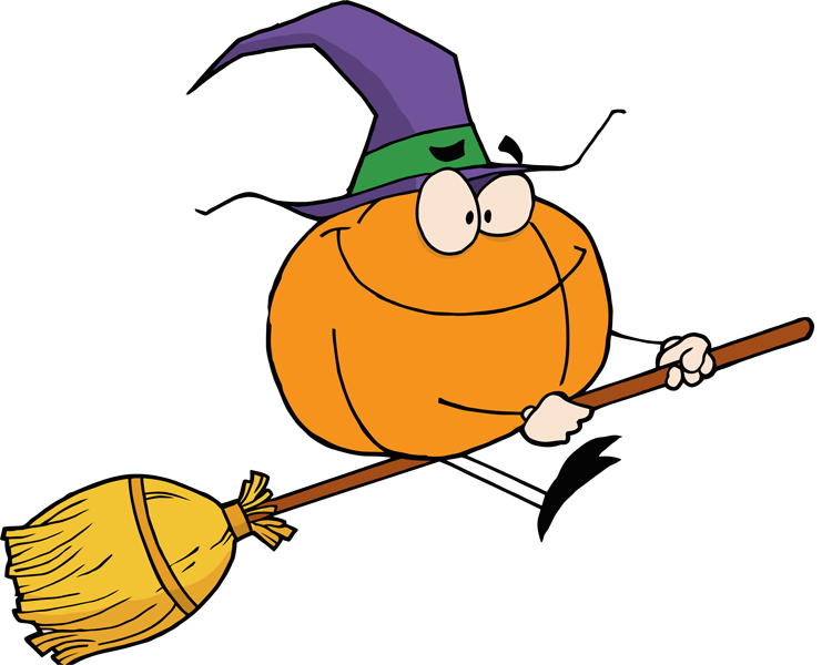 750x600 Witch On A Broom Clipart Clipartfest