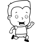 140x140 Happy Kids Clipart Black And White Clipart Panda