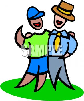 294x350 Royalty Free Clip Art Image Brothers With Different Life Styles