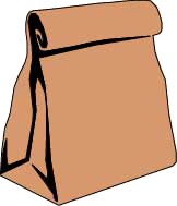 162x189 Brown Bag Clipart